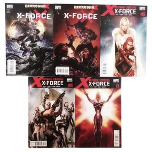 X-Force Comic Lot of 5 Issues 22 24 26 27 28 Marvel Second Coming
